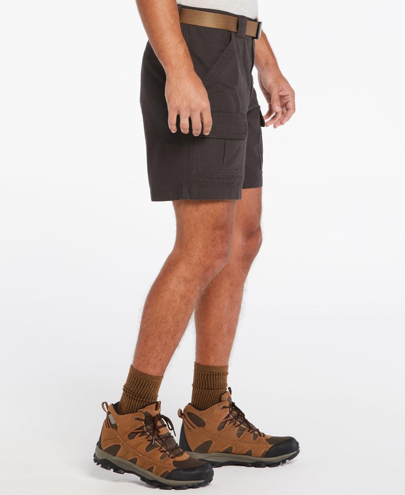 Savane Men's Hiking Cotton Cargo Shorts with Tech Pocket (Available in Big and Tall), Dark Grey, 40 - Image 3